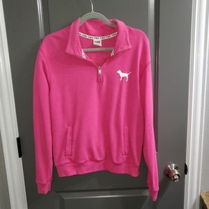 PINK - Victoria's Secret / Size: S / Quarter Zip Pullover